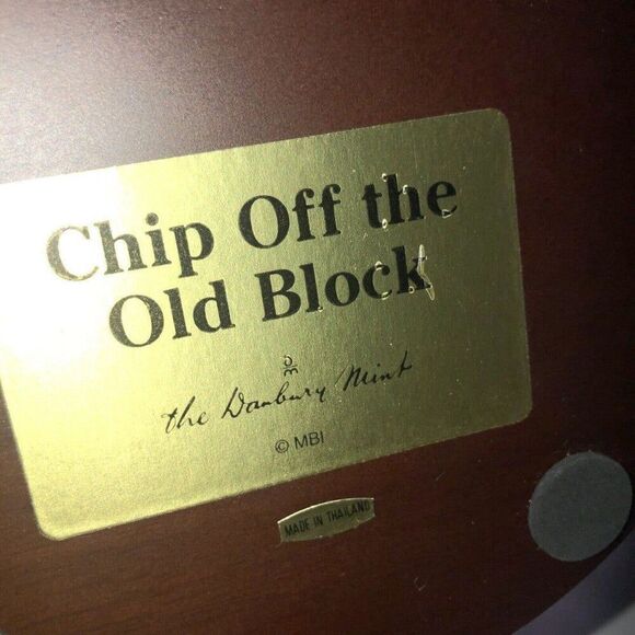 Danbury Mint "Chip Off The Old Block" Boxer Figurine Puppy 6x5 - Picture 8 of 10